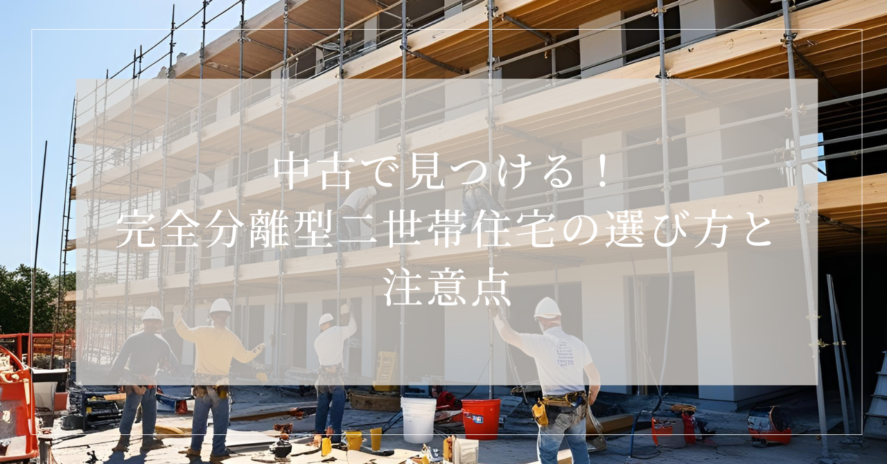 二世帯住宅 完全分離 中古